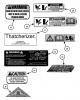 Snapper P216012TV - 21" Walk-Behind Mower, 6 HP, Steel Deck, Series 12 Ersatzteile Decals (Part 4)