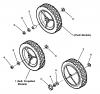 Snapper P216012TV - 21" Walk-Behind Mower, 6 HP, Steel Deck, Series 12 Ersatzteile Rear Wheels