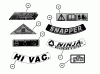 Snapper P216517B (84324) - 21" Walk-Behind Mower, 6.75 HP, Steel Deck, Series 17 Ersatzteile DECALS PT. 2