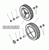 Snapper P216517B (84324) - 21" Walk-Behind Mower, 6.75 HP, Steel Deck, Series 17 Ersatzteile FRONT WHEELS