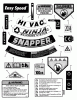 Snapper P217018BV (85699) - 21" Walk-Behind Mower, 7 HP, Steel Deck, Series 18 Ersatzteile DECALS