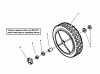 Snapper P217018BV (85699) - 21" Walk-Behind Mower, 7 HP, Steel Deck, Series 18 Ersatzteile FRONT WHEELS