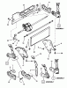 Snapper P217018BV (85699) - 21" Walk-Behind Mower, 7 HP, Steel Deck, Series 18 Ersatzteile REAR WHEEL BRACKETS, LATCHES