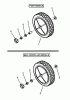 Snapper P217018BV (85699) - 21" Walk-Behind Mower, 7 HP, Steel Deck, Series 18 Ersatzteile REAR WHEELS