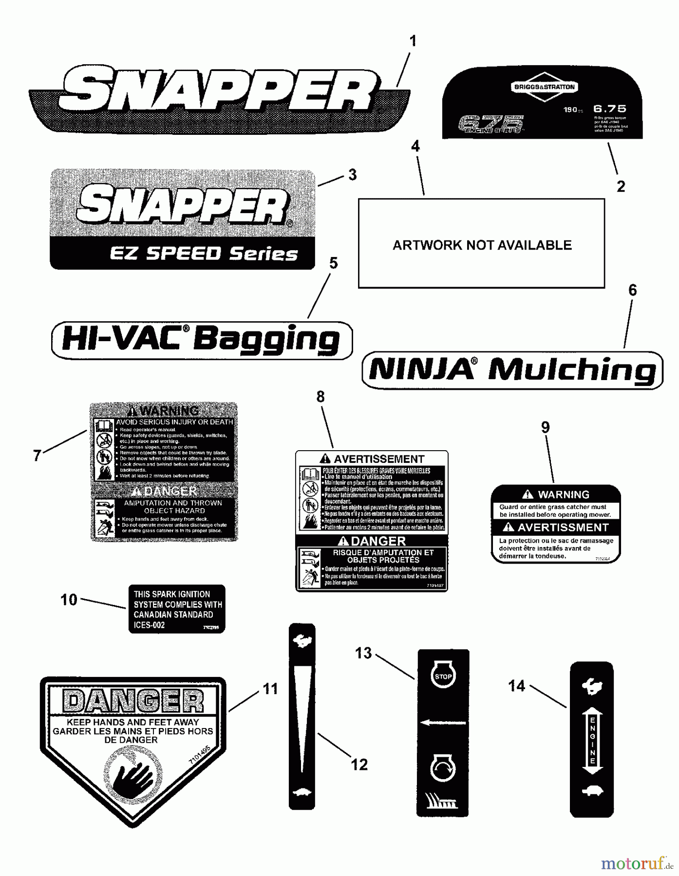 Snapper Rasenmäher 2167520BFC (7800434) - Snapper 21