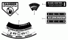 Snapper AP21509B - 21" Walk-Behind Mower, 5 HP, Cast Deck, Side Discharge, Series 9 Ersatzteile Decals