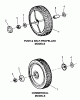 Snapper AP21509B - 21" Walk-Behind Mower, 5 HP, Cast Deck, Side Discharge, Series 9 Ersatzteile Front Wheel