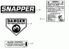 Snapper CVP21507B - 21" Walk-Behind Mower, 5 HP, Cast Deck, Side Discharge, Series 7 Ersatzteile Decals (Part 1)