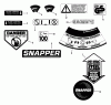 Snapper CP21559BV - 21" Walk-Behind Mower, 5.5 HP, Steel Deck, Series 9 Ersatzteile Decals
