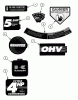 Snapper CP216012RV (84646) - 21" Walk-Behind Mower, 6 HP, Steel Deck, Series 12 Ersatzteile Decals (Part 1)