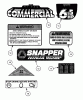 Snapper CP216012RV (84646) - 21" Walk-Behind Mower, 6 HP, Steel Deck, Series 12 Ersatzteile Decals (Part 2)