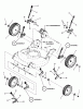 Snapper CRP218520 (7800847) - 21" Walk-Behind Mower, 8.75 HP, Steel Deck Commercial Series 20 Ersatzteile Wheel & Height-of-Cut Assembly Group