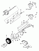 Snapper V2124 - 21" Walk-Behind Mower, 4 HP, Cast Deck, Side Discharge, Commerical Series 2 Ersatzteile Rear Wheels, Brackets, Latches, Guard