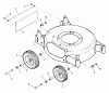 Snapper D20380 - 20" Walk-Behind Mower, 3.8 HP, Steel Deck, Series 0 Ersatzteile Wheels, Guards, Axles (OPP Models Only)