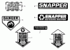 Snapper LW359T - 19" Walk-Behind Mower, 3.5 HP, Steel Deck, Series 9 Ersatzteile Decals