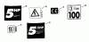 Snapper ELP21600 - 21" Walk-Behind Mower, 6 HP Platinum, Series 0 (Export) Ersatzteile Decals (Part 3)