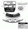 Snapper FRPS216015E (84287) - 21" Walk-Behind Mower, 6 HP, Steel Deck, Electric Start, Series 15 Ersatzteile Decals II