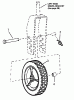 Snapper FRPS216015E (84287) - 21" Walk-Behind Mower, 6 HP, Steel Deck, Electric Start, Series 15 Ersatzteile Front Wheels (Swivel Wheels Model)