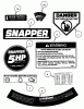 Snapper MCRP215015KWV (84645) - 21" Walk-Behind Mower, 5 HP, Commercial M Series 15 Ersatzteile Decals (Part 1)