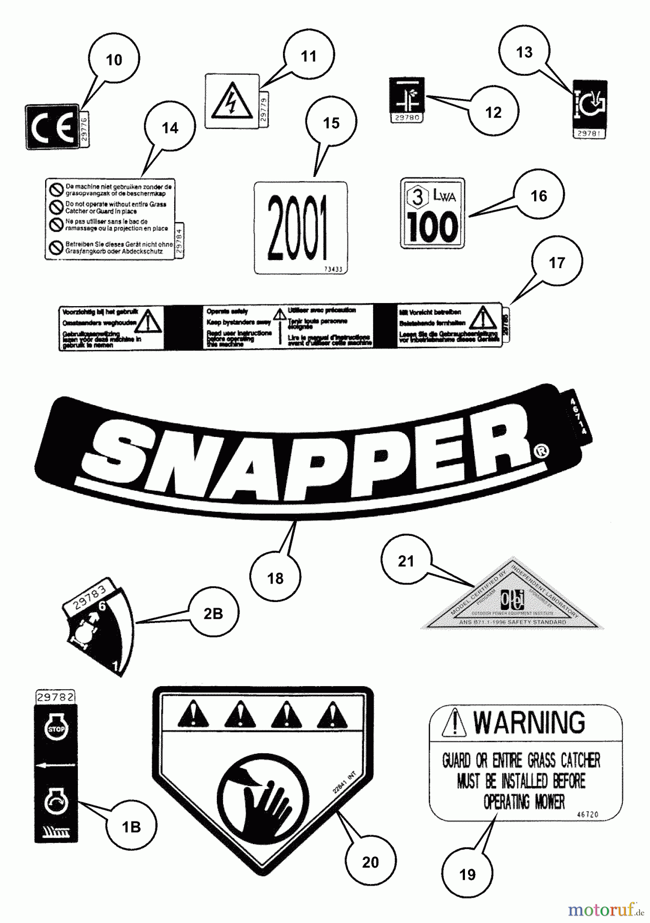 Snapper Rasenmäher MRP216015BV - Snapper 21