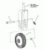 Snapper MCRP215015KWV (84645) - 21" Walk-Behind Mower, 5 HP, Commercial M Series 15 Ersatzteile Front Wheels (Swivel Wheel Model)
