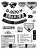 Snapper MRP216518B (80496) - 21" Walk-Behind Mower, 6.5 HP, Steel Deck, MR Series 18 Ersatzteile DECALS