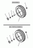 Snapper MRP216518B (80496) - 21" Walk-Behind Mower, 6.5 HP, Steel Deck, MR Series 18 Ersatzteile REAR WHEELS