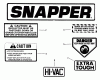 Snapper 2812X6ST - 28" Rear-Engine Rider, 12HP, Extra Tough Series 6 Ersatzteile Decals
