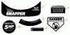 Snapper NR20500 - 20" Walk-Behind Mower, 5 HP, Series 0 Ersatzteile Decals