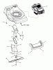 Snapper NSPVH2170 (7800595) - 21" Walk-Behind Mower, 7 HP, Rear Discharge, California Ersatzteile Engine & Blade Assembly