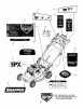 Snapper NSPXV2270E (7800757) - 22" Walk-Behind Mower, 7.0 HP, 3N1 Self-Propelled Electric Start, California Ersatzteile Decals Group