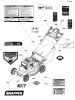 Snapper NXT22875EE (7800840) - 22" Walk-Behind Mower, 8.75 HP, Self-Propelled Electric Start EHOC Ersatzteile Decal Group, Electric Height-of-Cut