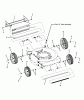 Snapper R1962519B (7800171) - 19" Walk-Behind Mower, 6 HP, Steel Deck, Recycling, Series 19 Ersatzteile WHEELS, GUARDS & AXLES