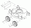Snapper RO21380 - 21" Walk-Behind Mower, 3.75 HP, Steel Deck, Recycling, Series 0 Ersatzteile Wheels, Guards, Axles