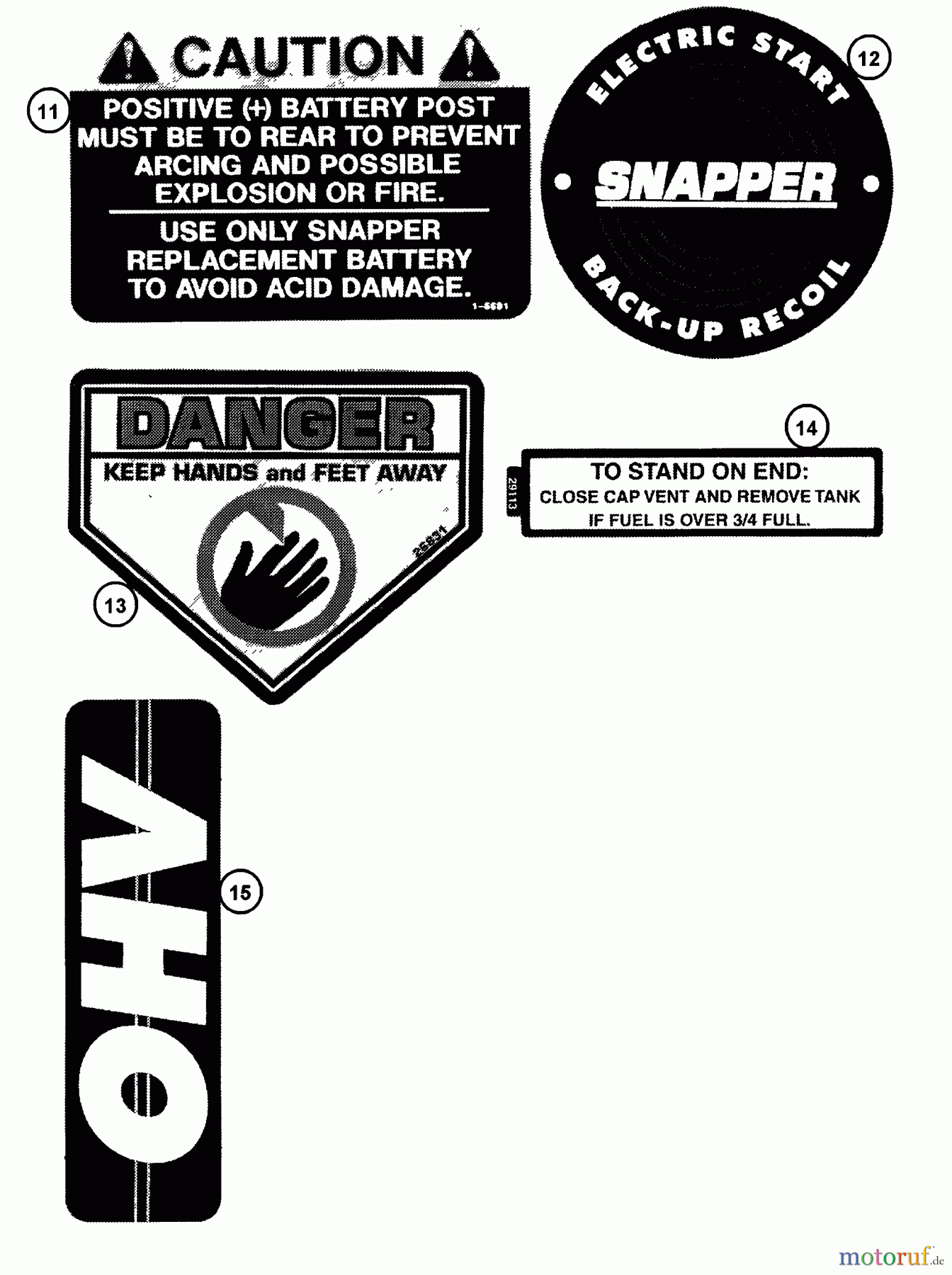 Snapper Reitermäher 281318BE (84381) - Snapper 28