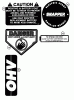 Snapper 281318BE (84381) - 28" Rear-Engine Rider, 13 HP, Series 18 Ersatzteile Decals (Series 18) (Part 2)