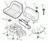 Snapper 281320BE - 28" Rear-Engine Rider, 13 HP, Series 20 Ersatzteile Fuel Tank & Operators Seat