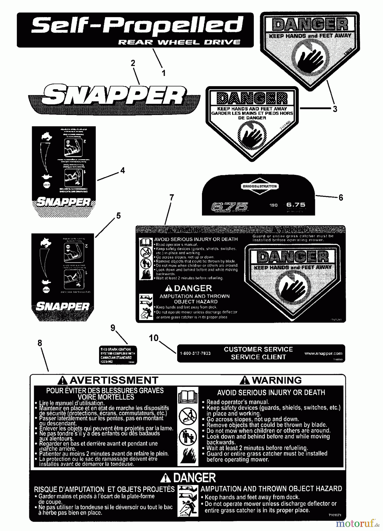 Snapper Rasenmäher SPV21675FC (7800265) - Snapper 21
