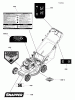 Snapper SPV22725E (7800838) - 22" Walk-Behind Mower, 7.25 HP, Variable Speed Electric Start Rear Discharge Ersatzteile Decals Group, 22" RWD ES