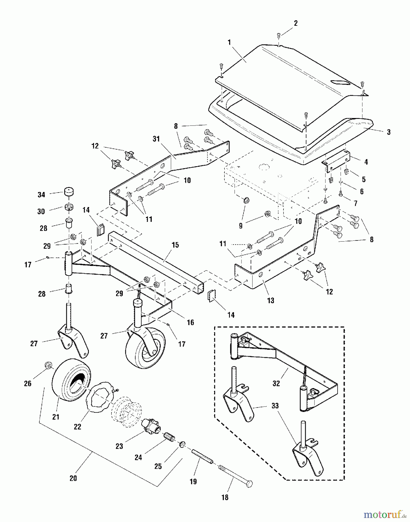  Snapper Rasenmäher für Großflächen HC32KAV13E (5901182) - Snapper 32