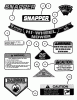 Snapper HWPS26600RV (84649) - 26" High-Wheel, Walk-Behind Mower, 6 HP, Series 0 Ersatzteile DECALS
