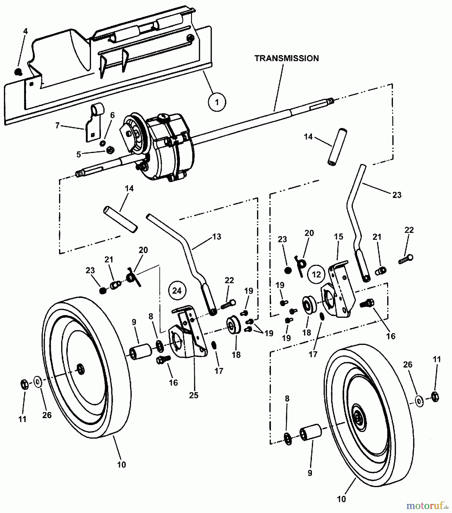  Snapper Rasenmäher für Großflächen HWPS26700BV (84952) - Snapper 26
