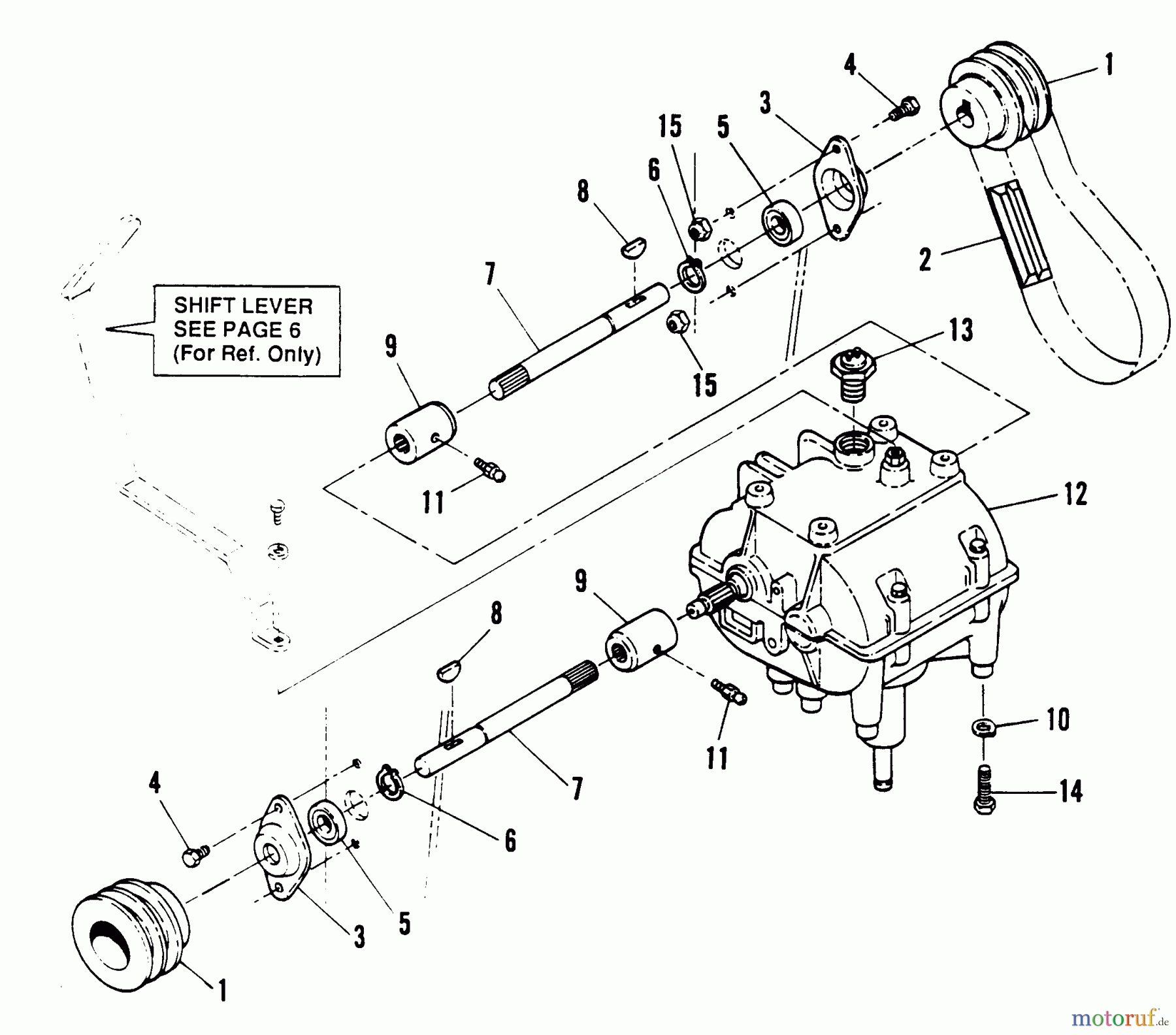 Snapper Rasenmäher für Großflächen PL71250KW - Snapper Wide-Area Walk-Behind Mower, 12.5 HP, Gear Drive, Loop Handle, Series 0 Transmission Drive Assembly