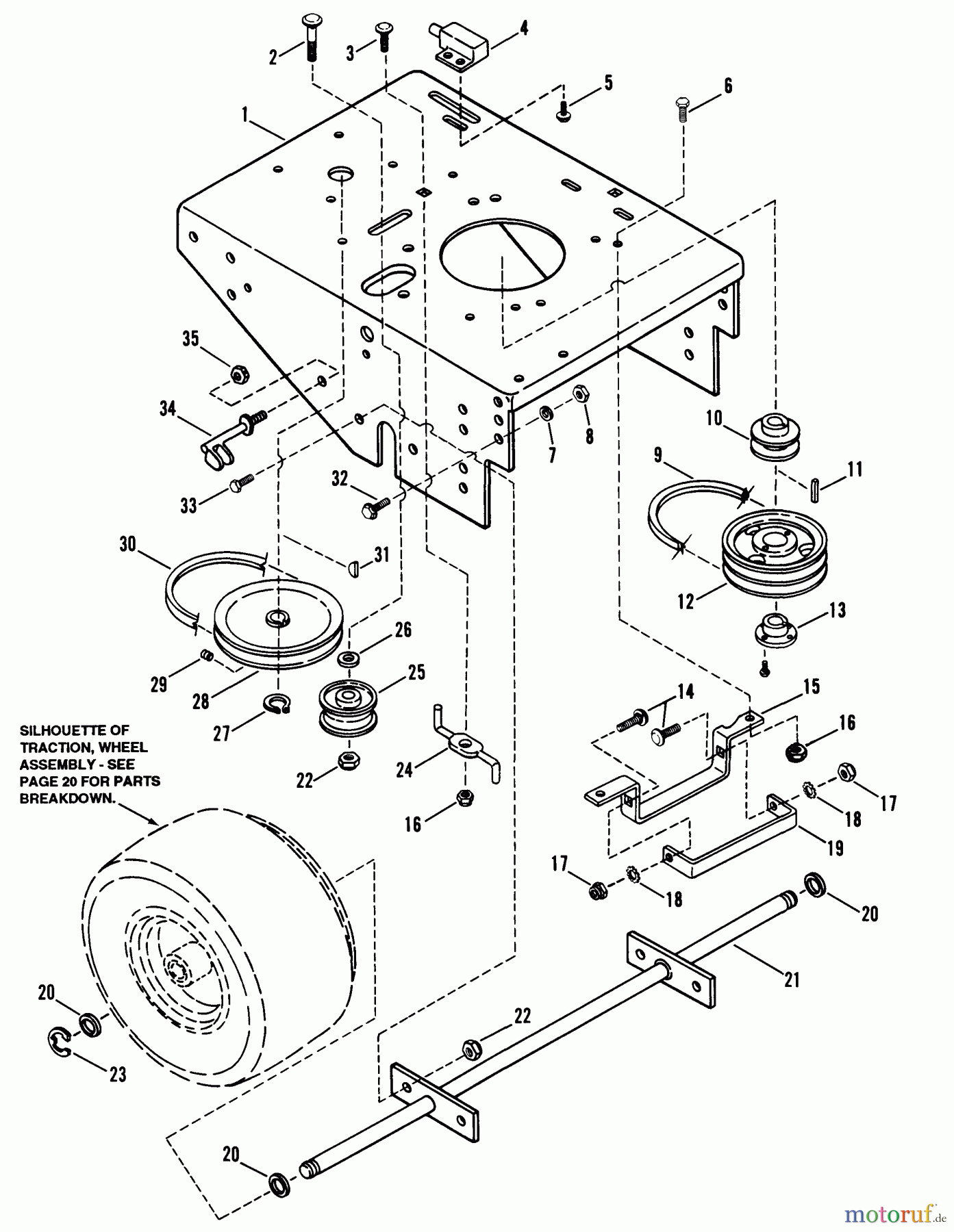 Snapper Rasenmäher für Großflächen PP71252KW - Snapper Wide-Area Walk-Behind Mower, 12.5 HP, Gear Drive, Pistol Grip, Series 2 Rear Deck, Axle & Transmission Pulley Assemblies