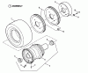 Snapper PP71251KW - Wide-Area Walk-Behind Mower, 12.5 HP, Gear Drive, Pistol Grip, Series 1 Ersatzteile Traction, Rear Wheel Assembly
