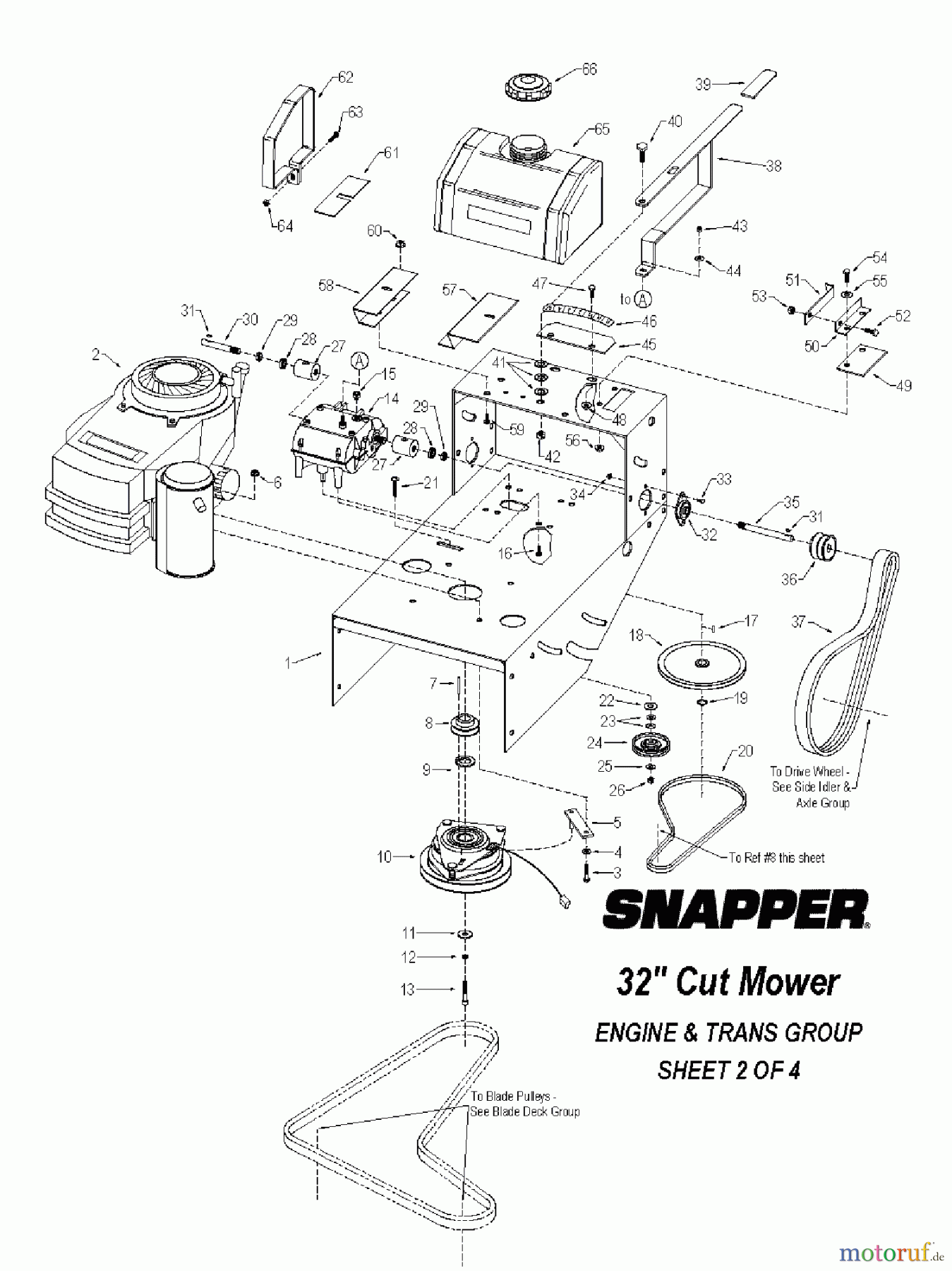 Snapper Rasenmäher für Großflächen SGV13321KW - Snapper 32