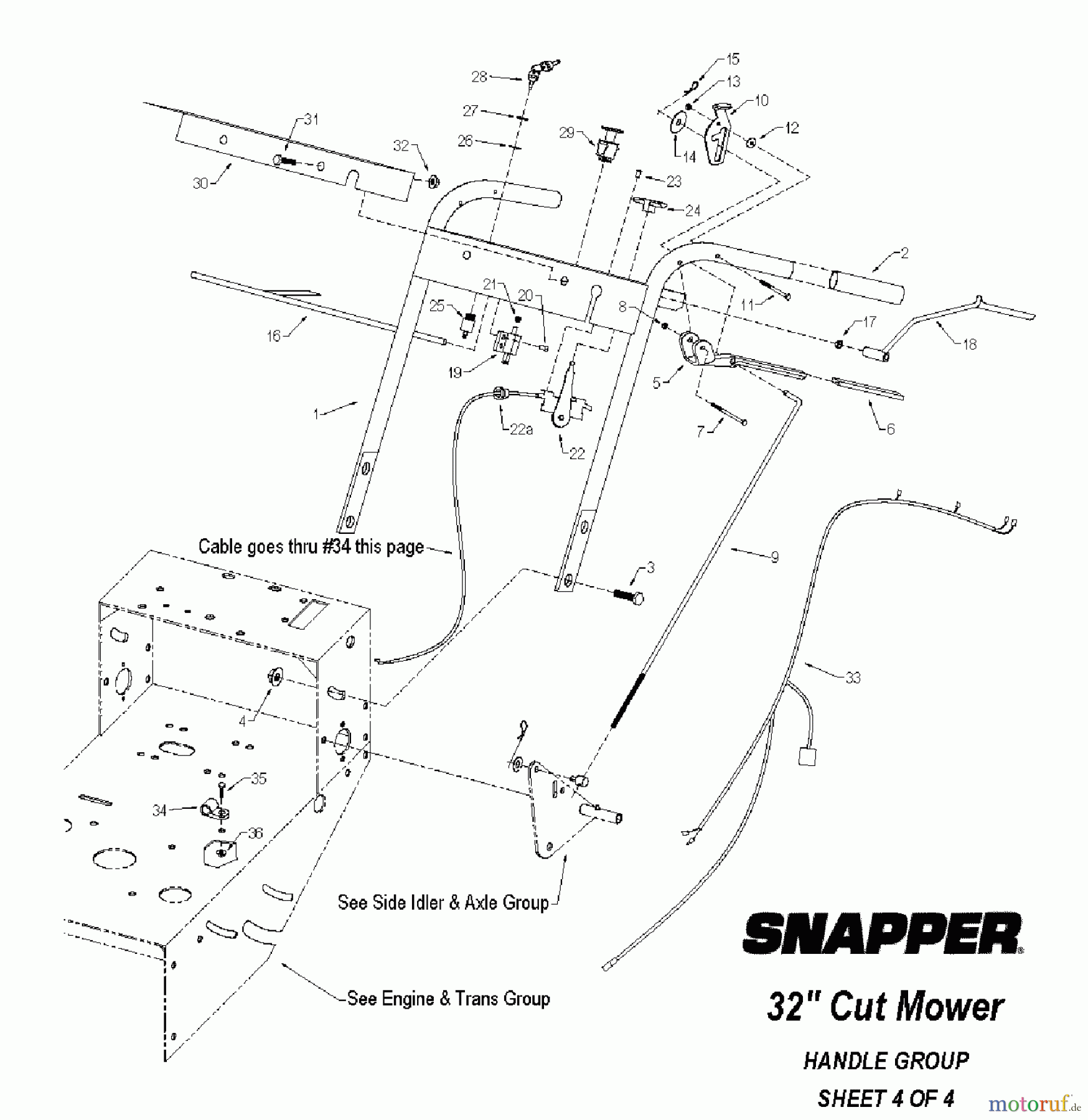 Snapper Rasenmäher für Großflächen SGV13321KW - Snapper 32