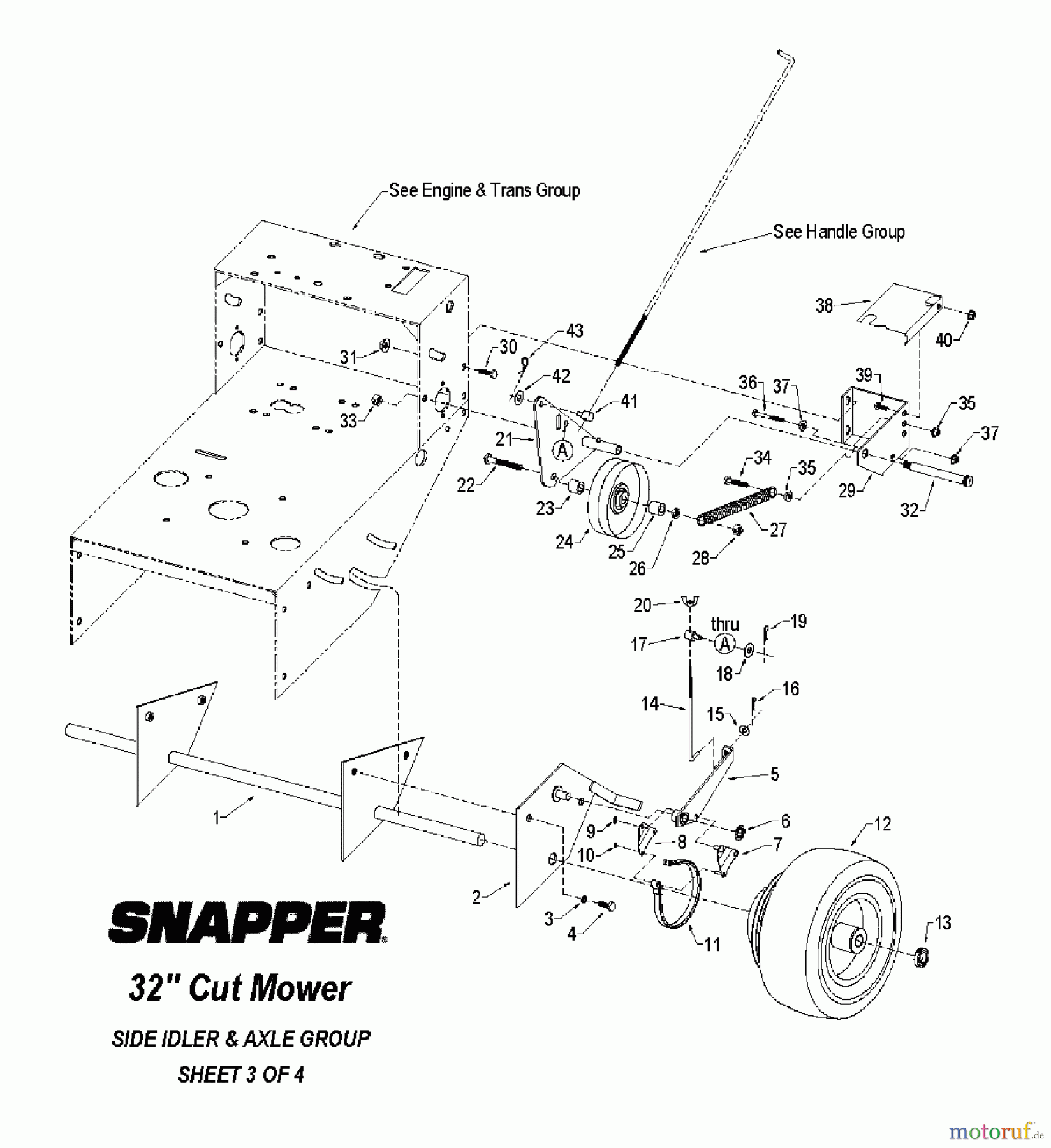 Snapper Rasenmäher für Großflächen SGV13321KW - Snapper 32