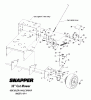 Snapper SGV13320KW - 32" Wide-Area Walk-Behind Mower, 13 HP, Gear Drive, Pistol Grip, Commercial Lawn & Turf Series 0 Ersatzteile SIDE IDLER & AXLE GROUP