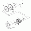Snapper SPE150KH - Wide-Area Walk-Behind Mower, 15 HP, Express, Gear Drive, Series 0 Ersatzteile TRACTION, REAR WHEEL ASSEMBLY